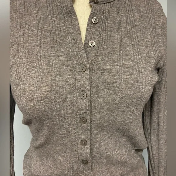 American Eagle Outfitters brown Henley top - Picture 3 of 5